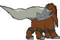 Imagen posterior de Entei en la sexta y séptima generación