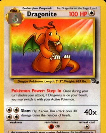 Dragonite Fosil 4 Tcg Wikidex Fandom