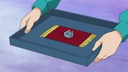 Medalla Carámbano en el anime.