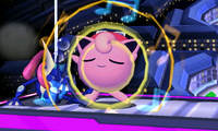 Jigglypuff usando canto en Super Smash Bros. (3DS).