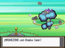 BombaImánHGSS.png (10 kB) Magnezone usando bomba imán en la cuarta generación.