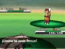 Linoone usando antojo en la quinta generación.