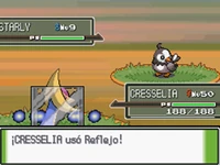 Cresselia usando reflejo en la cuarta generación.