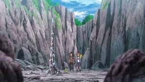 Fragmentos de roca congelados.