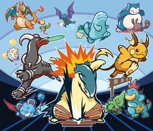 Ilustración del Pokéathlon.