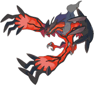 Yveltal, un nuevo Pokémon legendario de tipo siniestro/volador.