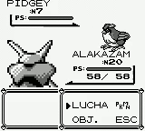 Alakazam usando anulación en la primera generación.