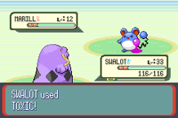 Swalot usando tóxico en la tercera generación.