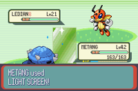 Metang usando pantalla de luz en la tercera generación.