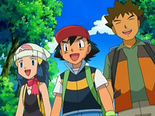 Dawn/Maya, Ash y Brock.