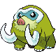 Imagen de Mamoswine variocolor macho en Pokémon Diamante y Perla