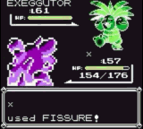 Nidoking usando fisura en la primera generación.