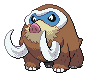 Imagen de Mamoswine macho en Pokémon Negro y Blanco