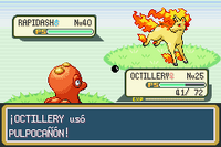 Octillery usando pulpocañón en la tercera generación.