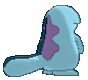Imagen posterior de Quagsire hembra en la sexta y séptima generación