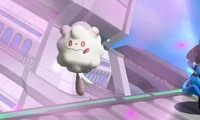 Swirlix usando esporagodón
