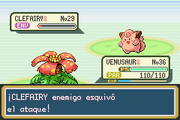 Esquivó en Pokemon Rojo Fuego 01