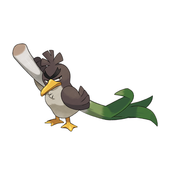 Cómo evolucionar Farfetch'd a Sirfetch'd en Pokémon Espada y