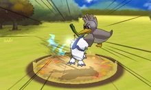 Farfetch'd usando acróbata en la sexta generación.