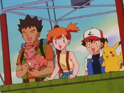 EP066 Brock, Misty y Ash en el globo