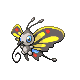 Imagen de Beautifly hembra en Pokémon Platino