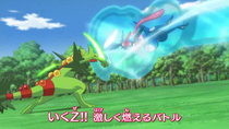 Mega-Sceptile vs. Greninja Ash.