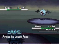 Pineco usando púas en la quinta generación.