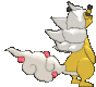 Imagen posterior de Mega-Ampharos en la sexta y séptima generación