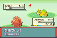 Meteorobola fuego E.png (3 kB) Castform usando meteorobola de tipo fuego en Pokémon Esmeralda.