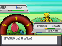 Ivysaur usando gruñido en la cuarta generación.