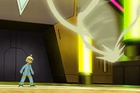 Diggersby usando excavar contra el Dracovish de Ash.