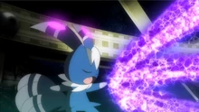 Meowstic usando psicocarga.
