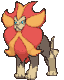 Imagen de Pyroar macho en Pokémon X, Pokémon Y, Pokémon Rubí Omega, Pokémon Zafiro Alfa, Pokémon Sol y Pokémon Luna