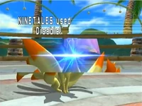Ninetales usando anulación en Pokémon Battle Revolution.