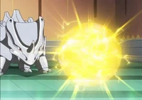 Rhyhorn usando rayo.