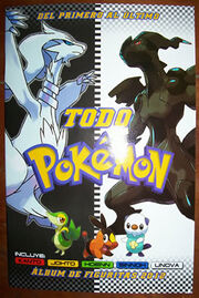 Figuritas pokemon black white album portada