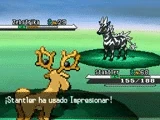 Impresionar NB.gif (445 kB) Stantler usando impresionar en la quinta generación.