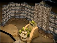 El palacio sobre la liga.