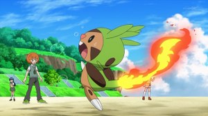 EP843 Chespin quemándose