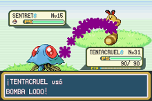 Tentacruel usando bomba lodo en la tercera generación.