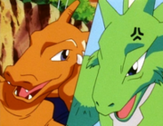 EP100 Charizard y Scyther