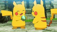 EP1124 Pikachu de Go con una Piedra Trueno