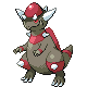 Imagen de Rampardos variocolor macho o hembra en Pokémon Platino