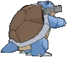 Imagen posterior de Blastoise en la sexta y séptima generación