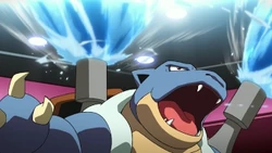 PO04 Blastoise usando hidrobomba