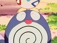 Poliwag junto a Togepi.