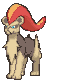 Imagen de Pyroar hembra en Pokémon X, Pokémon Y, Pokémon Rubí Omega, Pokémon Zafiro Alfa, Pokémon Sol y Pokémon Luna