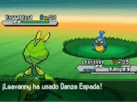 Leavanny usando danza espada en la quinta generación.