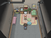 Victini feliz de estar en su hogar.