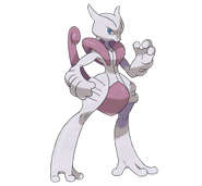 Cuando Mewtwo se transforma en Mega-Mewtwo X, su habilidad cambia a impasible y pasa a ser de tipo psíquico/lucha.